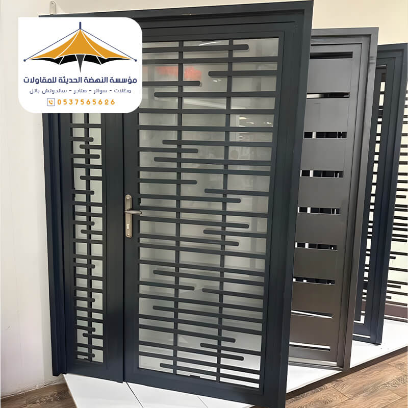 اشكال ابواب حديد مختلفة بجدة مؤسسة النهضة الحديثة
