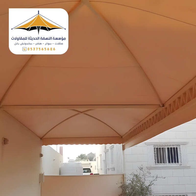 تنفيذ مظلات اكس مشدودة بجدة