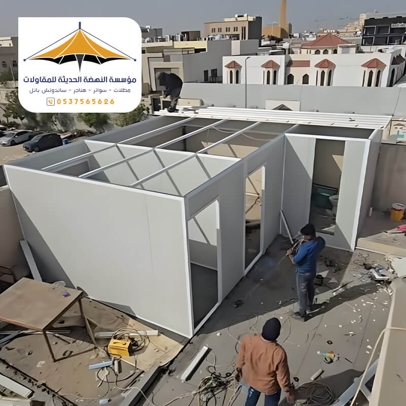 سقف ساندوتش بانل من مؤسسة النهضة الحديثة